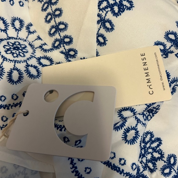 Commense SET Blue and White Maxi Skirt and corset crop top. NWT size Large - Picture 5 of 5